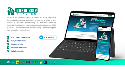 Rapid Skip Tracing 3d animation branding ui