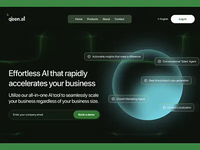 Landing Page design for E-commerce animation design int ui uidesign ux
