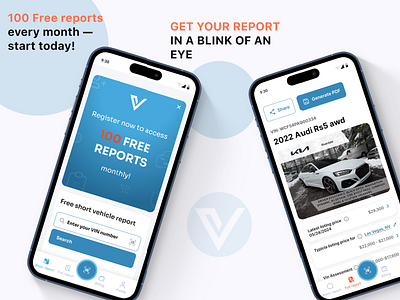 Vehileaks App app mobile app saas ui design vin cod