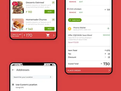 Deliciously Simple: UI Design for a Food Order App food order app ui design intuitive food delivery app online food delivery ux restaurant app ux user friendly food app ux designer nagpur