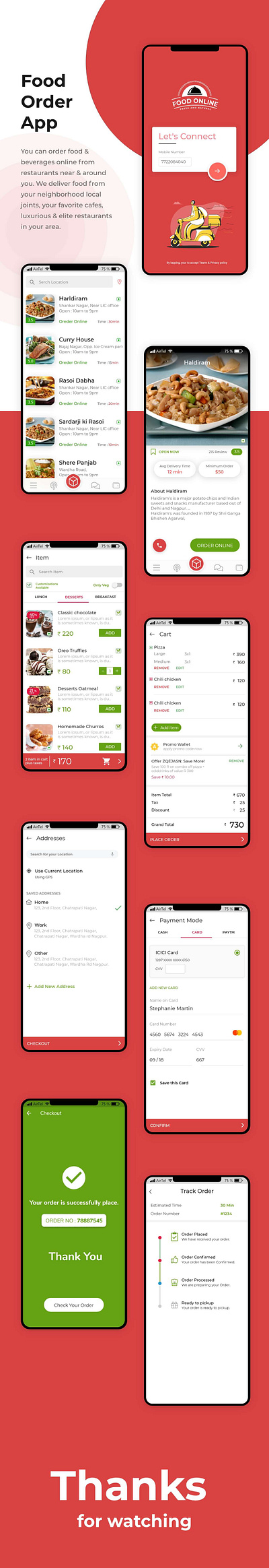 Deliciously Simple: UI Design for a Food Order App food order app ui design intuitive food delivery app online food delivery ux restaurant app ux user friendly food app ux designer nagpur