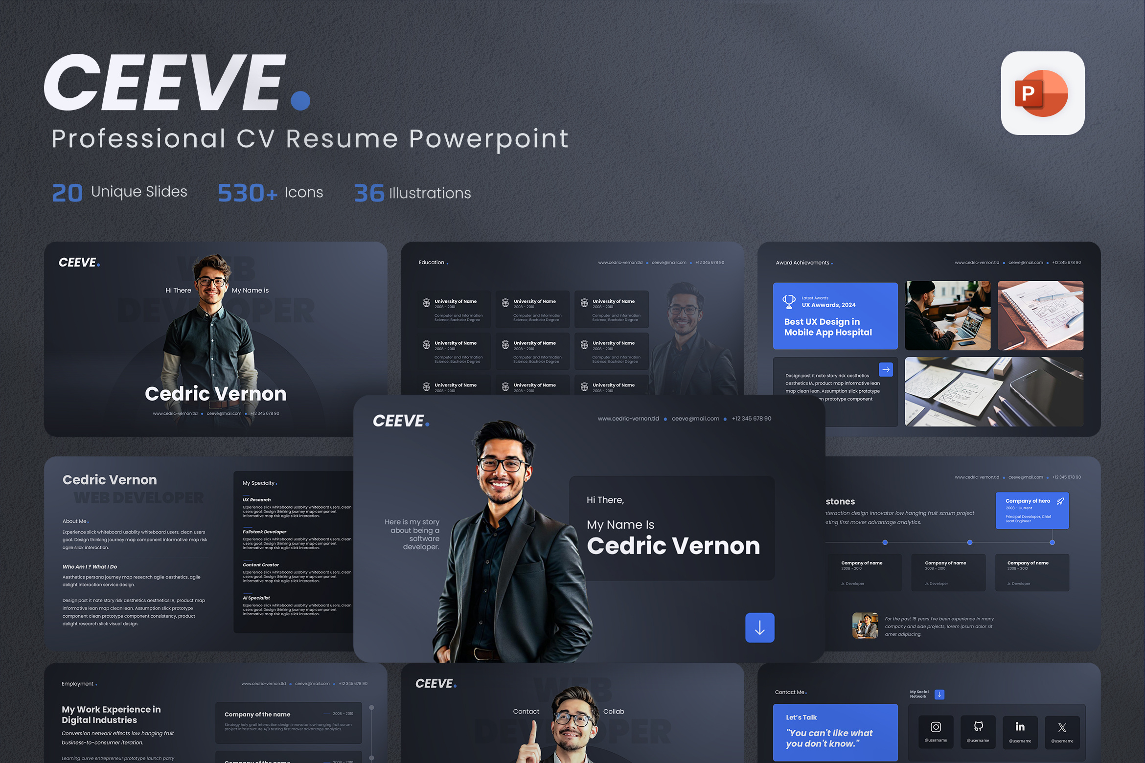 CEEVE / Professional CV Resume Template cv design freelancepreneur personal branding portfolio presentation proposal resume ui ux