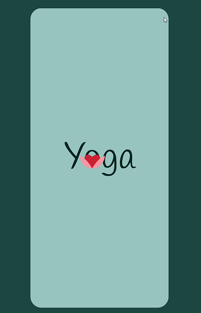 Yoga's my Way of Life_Splash Screen_App animation app design figma mobile splash screen uxuı yoga