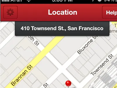 Drop the pin. Do it now. cherry iphone location map nav