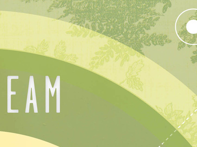 MX circles daydream designersmx green mix toile typography