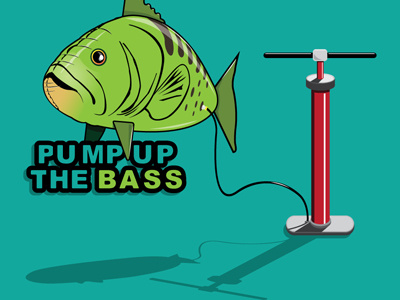 Pump up The Bass bass illustration