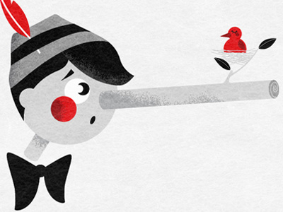 Liar, liar.. illustration pinocchio