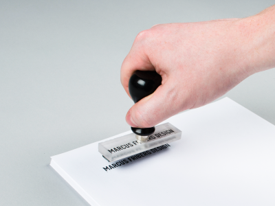 MFD Stamp branding identity stamp