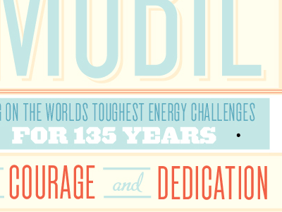 Courage and Dedication color type