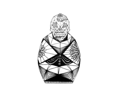 Poup E Russe De La Muerte illustration tattoo