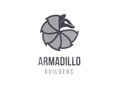 Armadillo Builders Logo armadillo blade builder construction logo saw