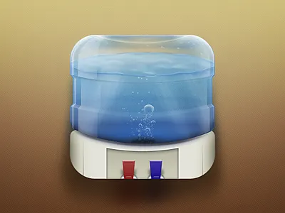 Water Cooler iOS Icon cooler icon ios office water