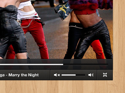 Slick Video Player clean dark opacity sleek ui video player