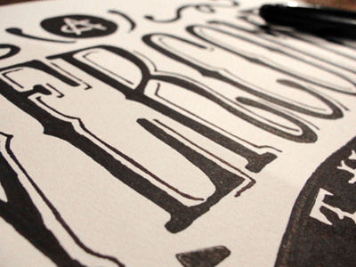 Overcome The Adversity Sketch design illustration joe horacek pencil sharpie sketch type typography