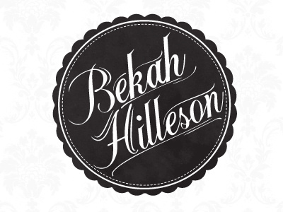 Bekah Website Logo/Stamp logo stamp typography