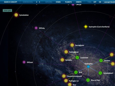 Meta Universe (2001) biology interface knewco multidimensional scaling semantic user web wikiprofessional