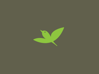 Ecolark bird eco ecology flight leaf leaves logo natural symbol