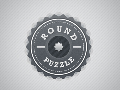 Web Element circus element grey puzzle round star web website