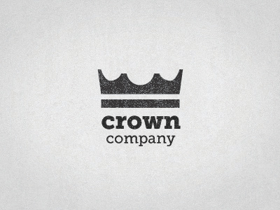 Crown Logo brand company crown design logo stressed texture