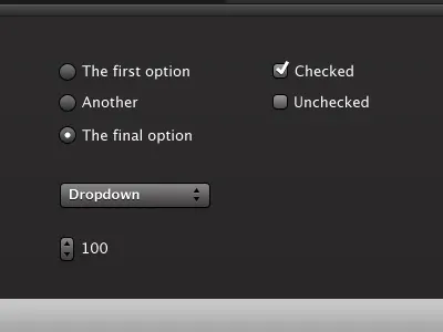 Dark controls work in progress mac