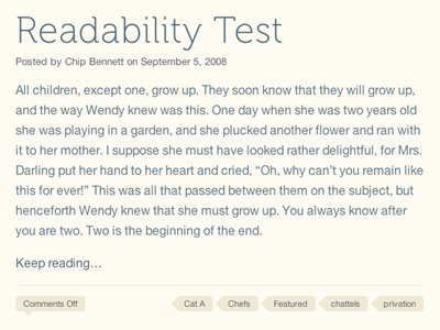 Another Potential Blog Design blog design solarized typography