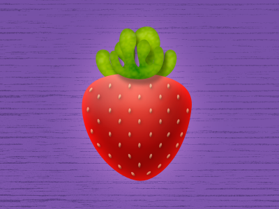 Strawberry illustration photoshop strawberry