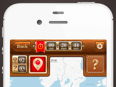 Diamond Jubilee Treasure Hunt Top UI app diamond jubilee interface interface design ios iphone mobile screen ui