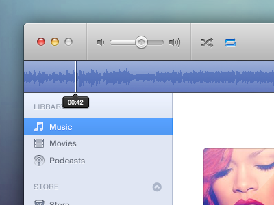 iTunes itunes music player redesign