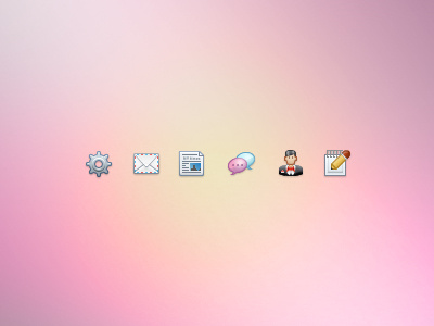 32px icons comment envelop icon icons mail news newspaper notes profile settings trigger user