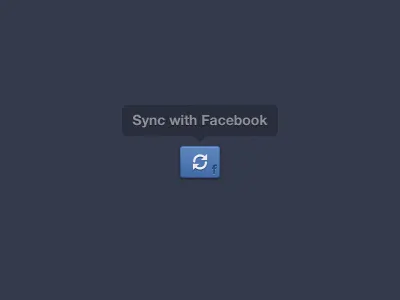 Facebook Sync Button button facebook sync