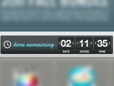 Countdown Flipclock countdown cta flipclock time remaining ui ux website