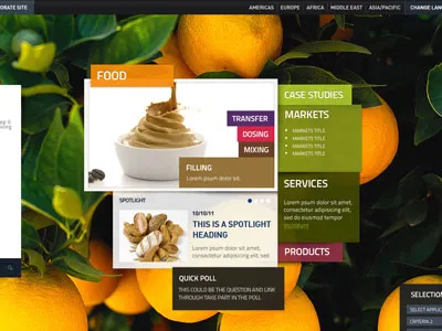 Orange boxes colourful food orange