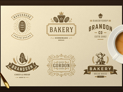 Bakery Logos and Badges