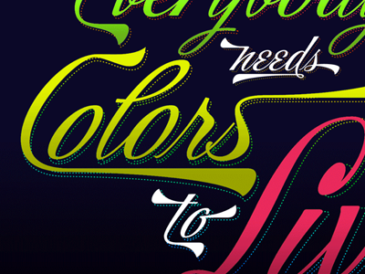 Colors poster storefront typeface