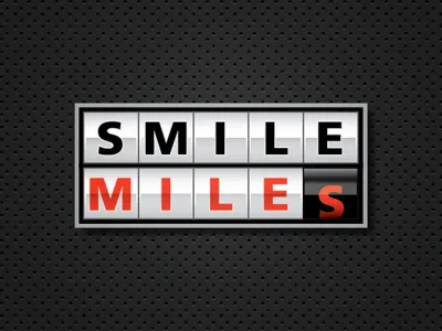 Smile Miles branding fuel gas icon identity illustration logo savings