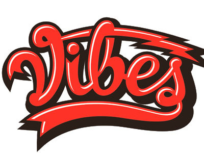 Vibes custom script lettering script type