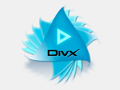 Divx blue divx fireworks icon vector