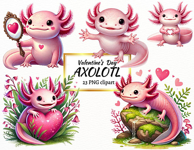 Valentines axolotl