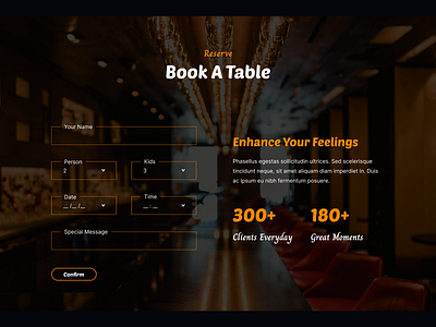 Book a Table Section – Seamless Reservation for BurgerHub bookatable figma design figmadesign food website foodwebsite graphic design minimalist design minimalistdesign reservationsystem responsive design responsivedesign restaurant website restaurantwebsite ui ui ux design uiuxdesign user experience userexperience web design webdesign