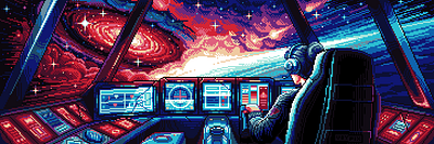 Lo-fi Girl Goes on a Space Journey design