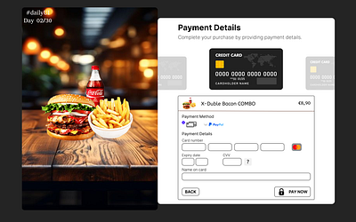 Daily UI 02 - Credit Card Checkout branding design graphic design illustration ui vector website