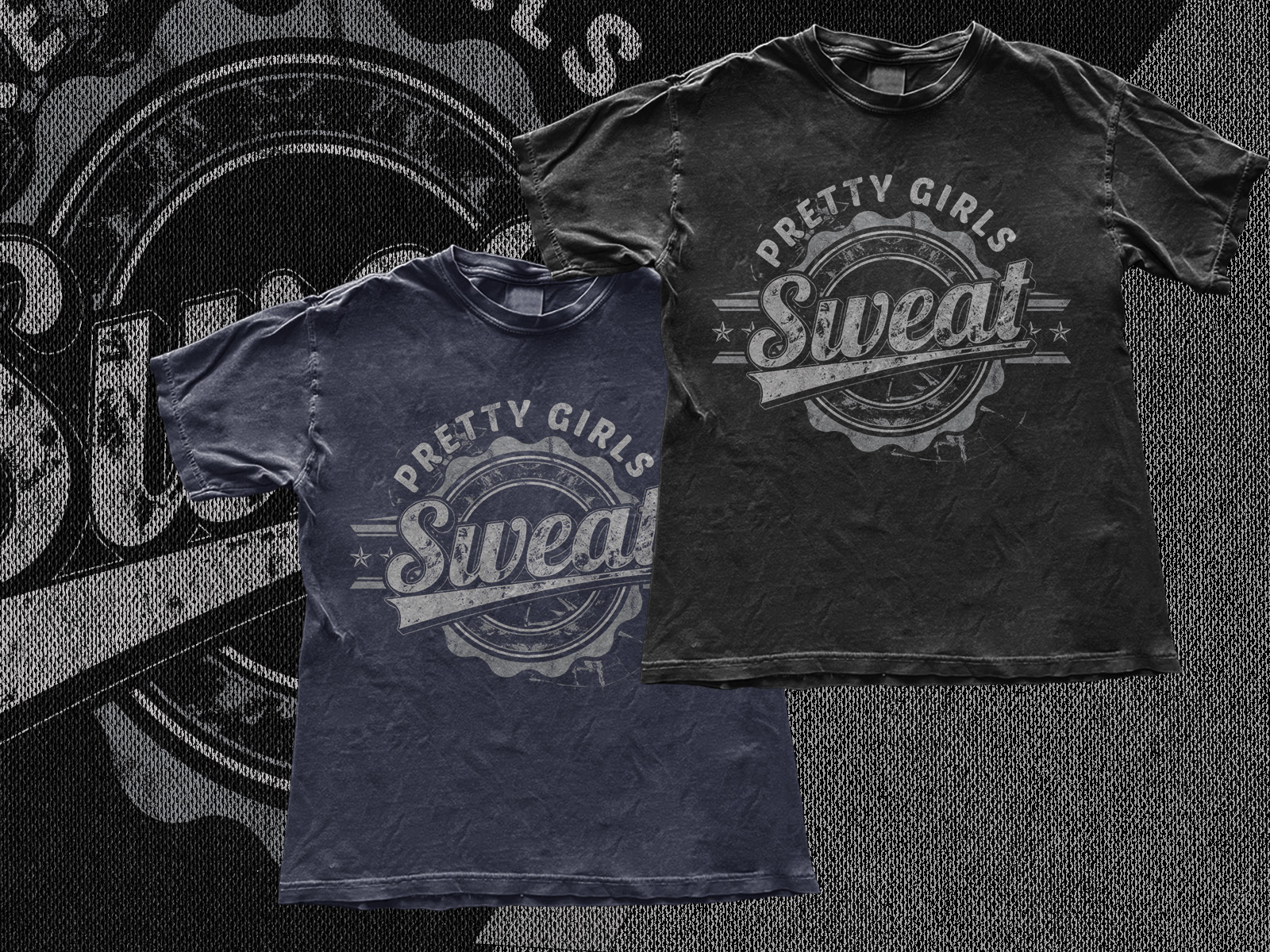 Pretty girl sweat typography Vintage T Shirt branding custom t shirt design graphic design hand drawing illustration t shirt design vector design vector t shirt