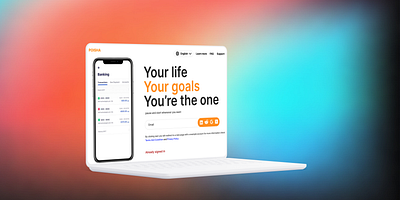 'POISHA' Banking website landing page - Sadit Arefin app branding desiggn design graphic design illustration logo pro ui ux