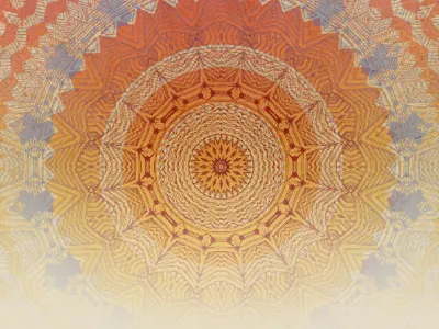 Kaleidoscope tunnel geometric the ascent of everest tour poster