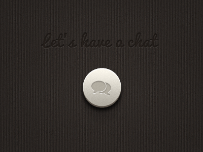 Chat button 3d btn button candy chat icon noise texture