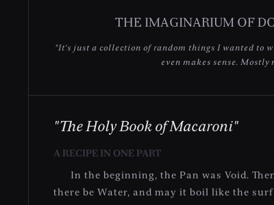 Imaginarium gray serif12 beta typography