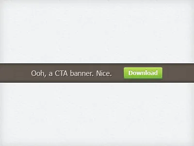 CTA Banner brown cta demo green