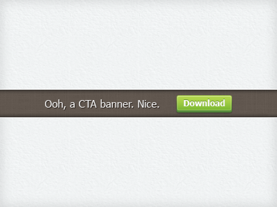 CTA Banner brown cta demo green