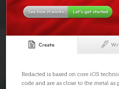 Let's Get Started bryant button icons lino museo slab tabs