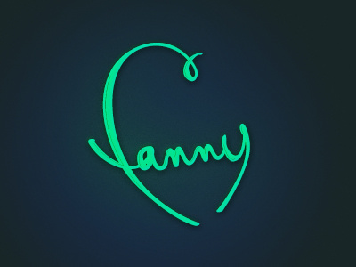 Fanny lettering